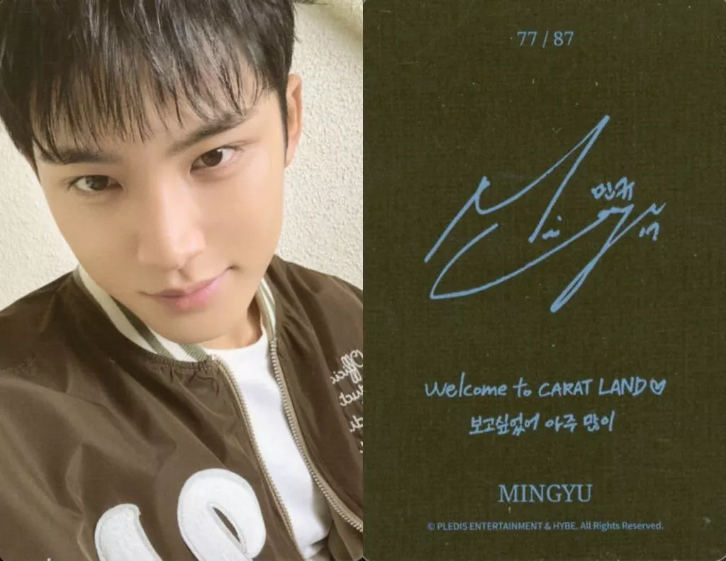 SEVENTEEN ミンギュ 直筆サイン入り トレカ SEVENTEEN ミンギュ サイン - メルカリ