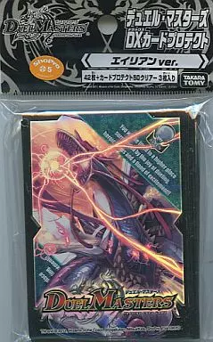 現状品　激レア　デュエル・マスターズ　スリーブ　エイリアンVer. スリーブ『[DXカードプロテクト ]エイリアンVer.』42枚入り【サプライ】{-}