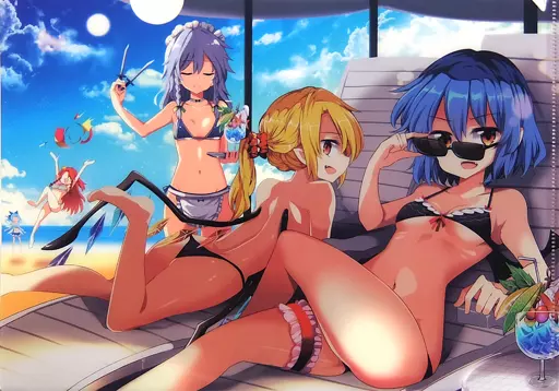 東方project 水着　美少女　クリアファイル　VZ28 東方Project シリーズ』 クリアファイル illust.ごとー 第2弾