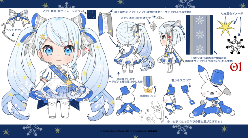 イラスト「SNOWMIKU2025＊キラキラスノーマテリアル」