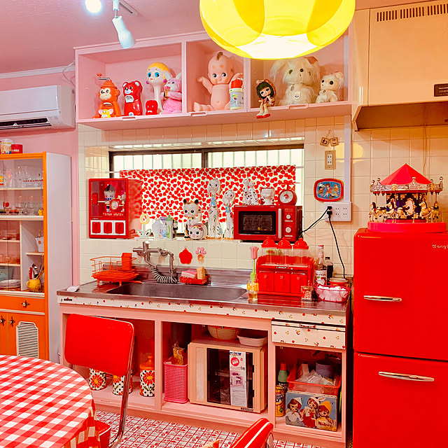 キッチン 昭和レトロポップのインテリア実例 ｜ RoomClip（ルーム