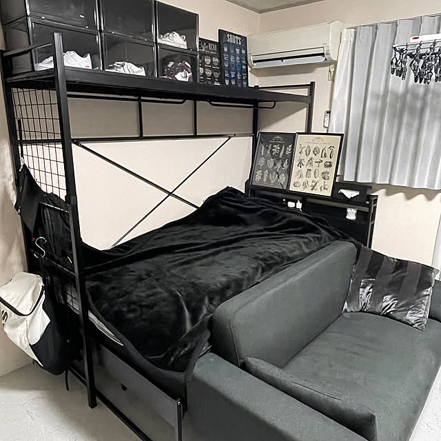 ニトリ ハンガーシェルフ(バジーナ2JY BK) - 通販 | 家具とインテリア