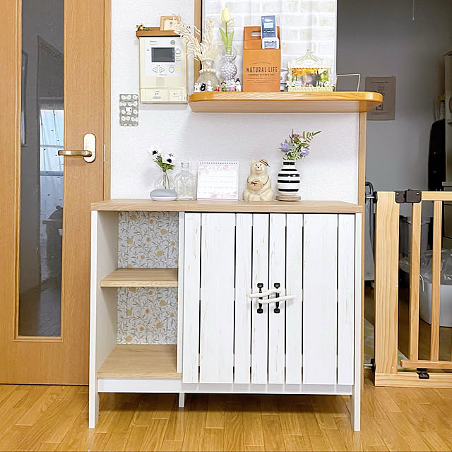 ニトリ キャビネット(マリーナ 7085D NA & WW) - 通販 | 家具と