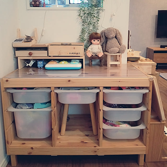 トロファスト カインズのおしゃれなアレンジ・飾り方のインテリア実例