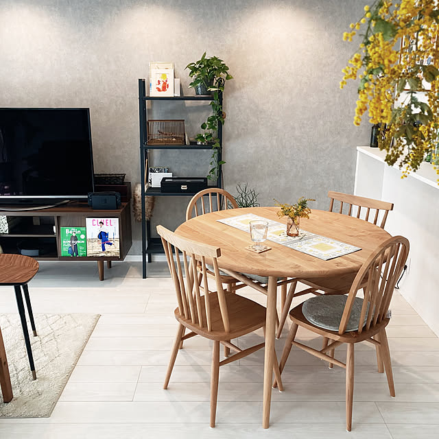 ラウンドテーブル/ダイニングテーブル/momo natural/3LDK/中古