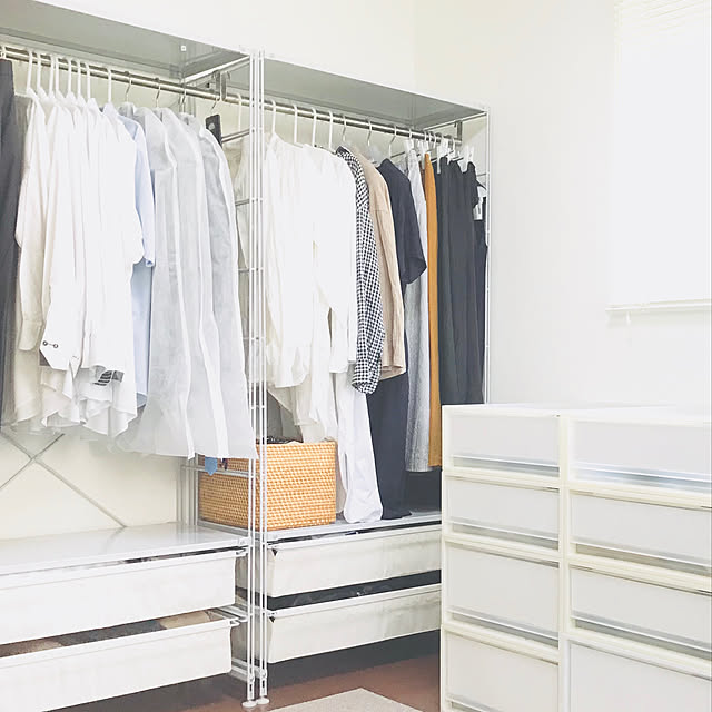 無印良品 【数量限定】スチールユニットシェルフ・ワードローブセット