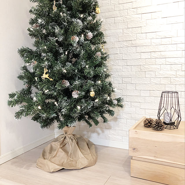 キャプテンスタッグ(CAPTAIN STAG) クリスマスツリー 松かさスノー