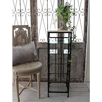 スリッパラック 6足 大理石 アイアンおしゃれ エレガント 玄関 収納 棚