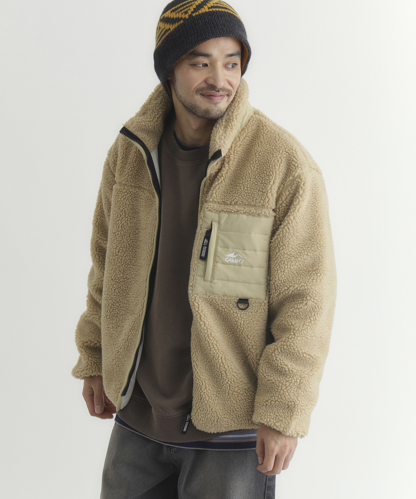 ボアフルジップスタンドネックブルゾン(WEB限定価格 2/23まで)(S