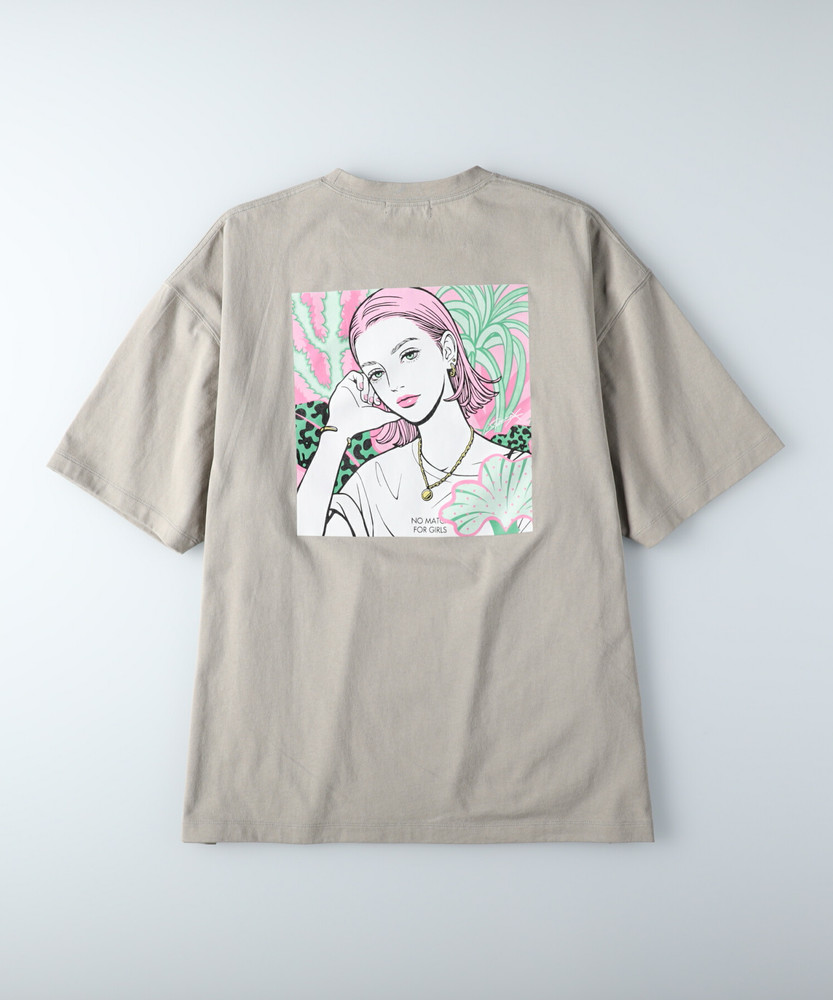 ISAYAMAX」イラストプリントTシャツ(M ホワイト): トップス｜Right-on