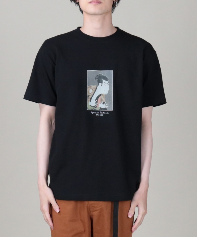 浮世絵プリントTシャツ メンズ(M ブラック): トップス｜Right-on公式