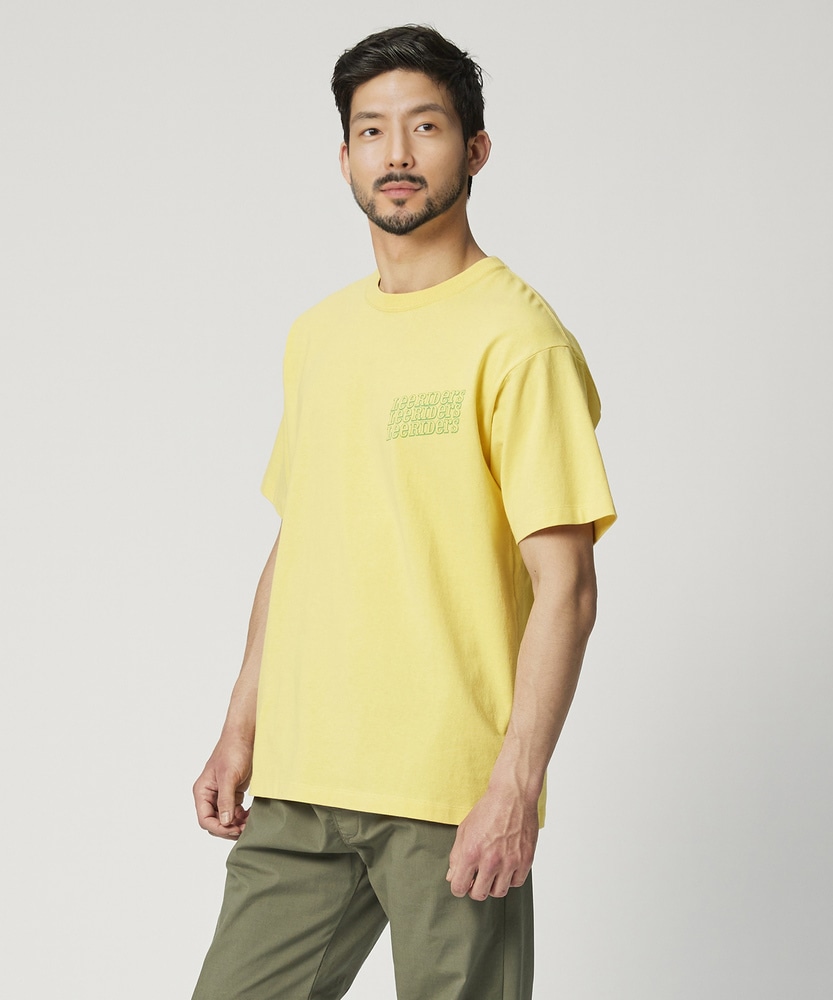 バック3連ロゴプリントTシャツ(M イエロー): トップス｜Right-on公式