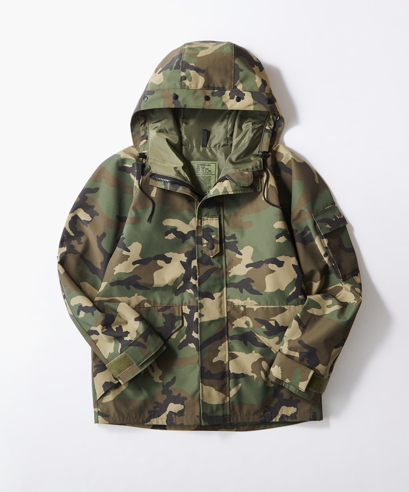 ミリタリーマウンテンパーカー メンズ(S オリーブ＊ベージュ