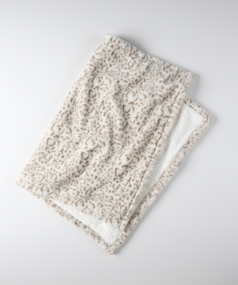 アニマル柄ブランケット(ONE SIZE オフホワイト＊ブラック