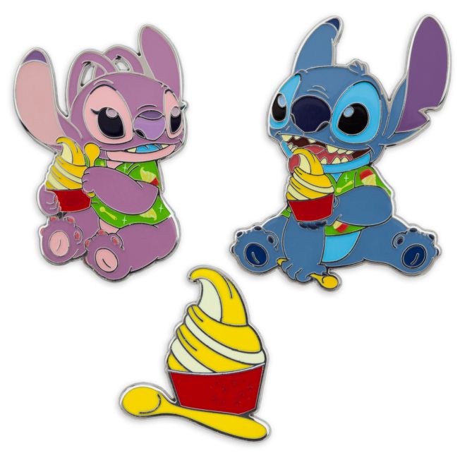 Stitch Attacks Snacks Pin Set, Pineapple Swirl, August