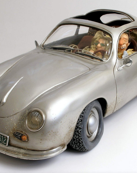 The business trip large - Guillermo Forchino - Porsche art figure