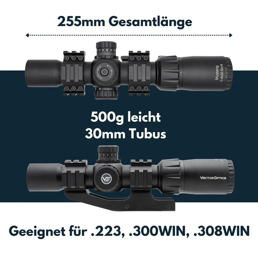 Vector Optics Mustang 1-4x30 SFP Riflescope - DarkBull TrendStore