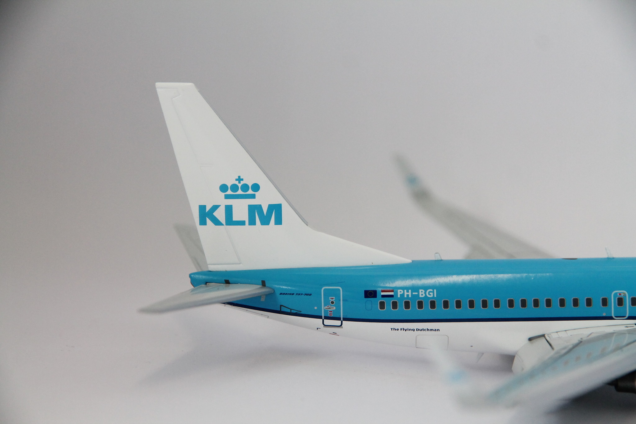 1:200 KLM Boeing 737-700 PH-BHI Gemini200 G2KLM986F Flaps Down