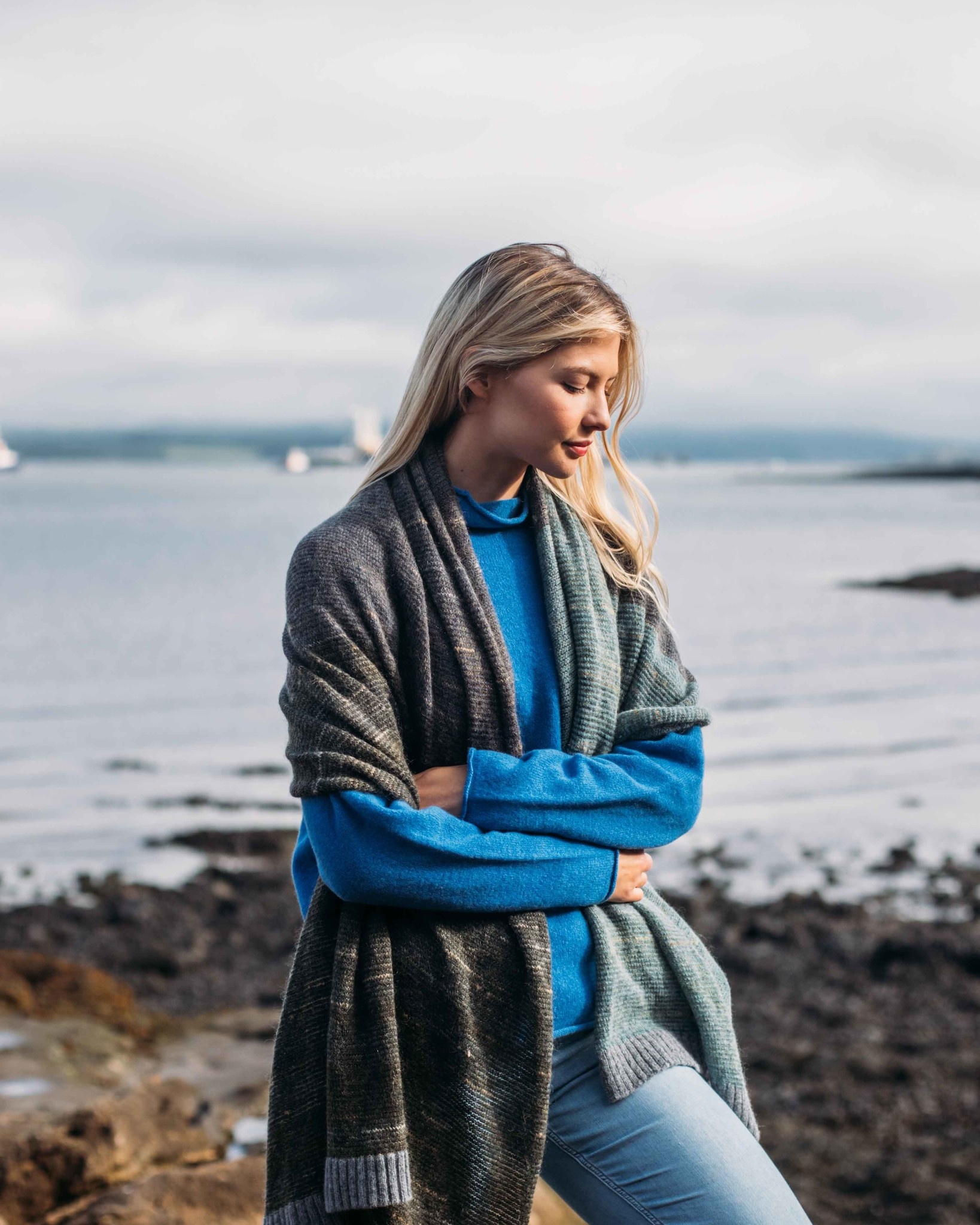 Eribé Treeline wide wrap - selkie: beautiful colours! | Ziloen