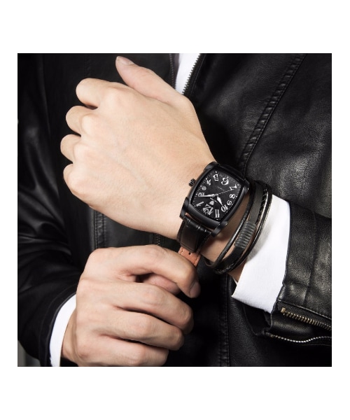 no brand（ノーブランド）の「TEVISE 高級 スクエア メンズ 腕時計