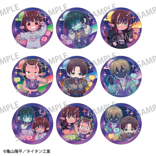 銀河特急 ミルキー☆サブウェイ トレーディングオーロラ缶バッジ (9個