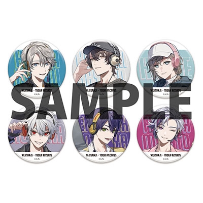 にじさんじ × TOWER RECORDS ランダム缶バッジ 全6種/にじさんじ