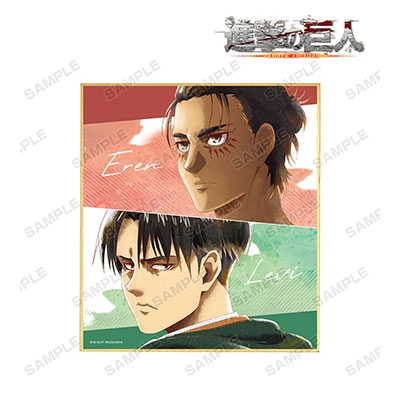 dショッピング |進撃の巨人 エレン＆リヴァイ Ani-Art aqua label 色紙