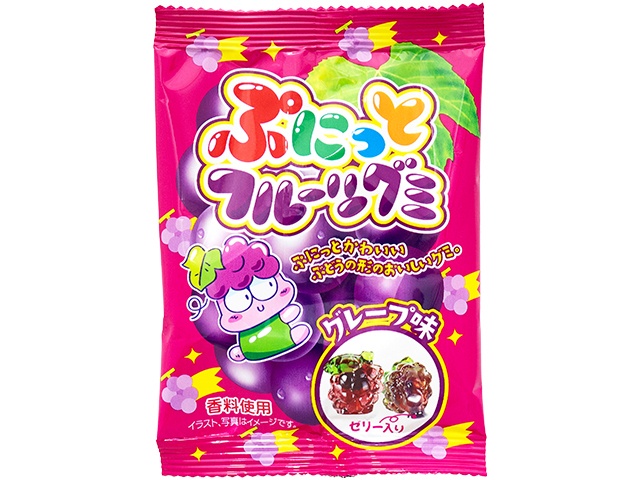 やおきん ぷにっとフルーツグミグレープ味 | お菓子・駄菓子・食品の
