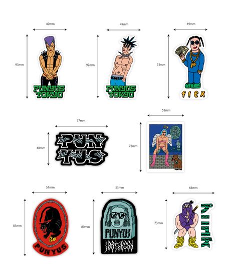 ステッカー1[商品：PN24T-002] - PUNYUS Online Store / 公式通販