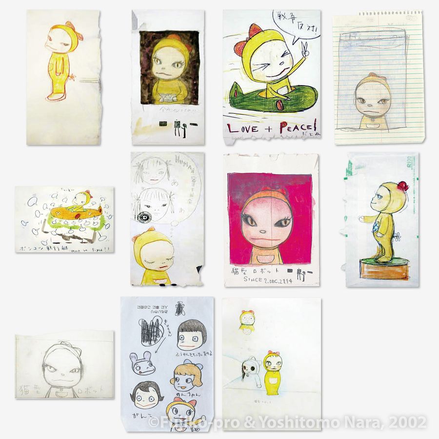 No.YNF3278 - ドラミちゃんのためのスケッチ 2002 | YOSHITOMO NARA