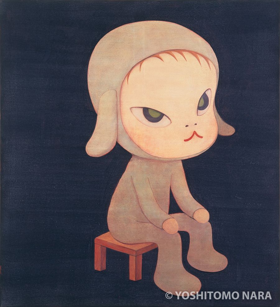 No.YNF1784 - Sleepless Night (Sitting) 1997 | YOSHITOMO NARA The