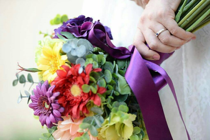 卒花実例】#アーティフィシャルフラワーブーケ はうれしいがいっぱい