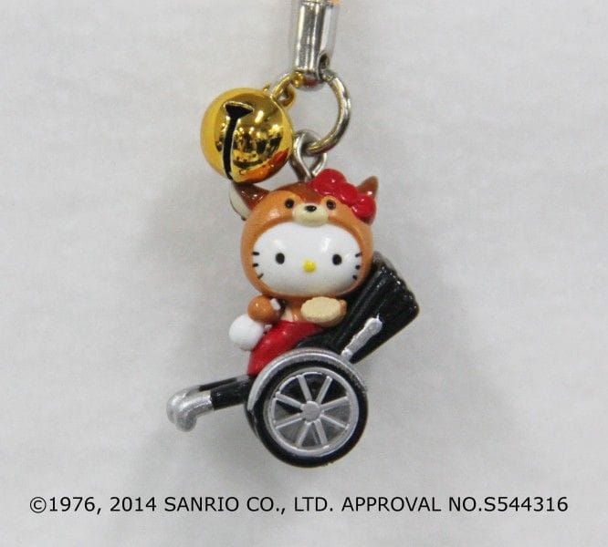 奈良限定】「鹿姿で鹿せんべいを持って観光アピールする」キティちゃん