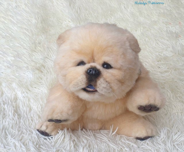 ロシア チャウチャウ犬のリアルなおもちゃ NatalyaPushkarevaToy - Pinkoi