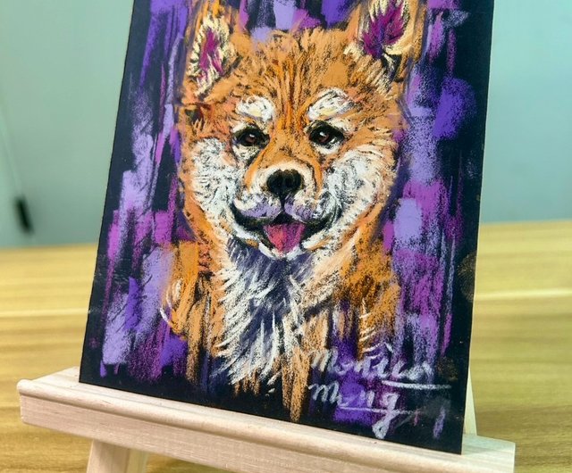 台湾 色彩豊かなパステルアート【犬シリーズ】 immanence-art-studio