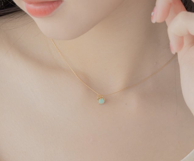 牡羊座の誕生石】カーネリアン 天然石ネックレス 韓国製 - ショップ EM