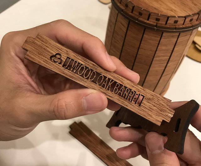台湾 【手作りDIY】オーク樽型貯金箱でクリエイティブな卒業祝いを J