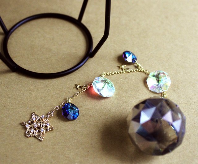 置き型サンキャッチャー蒼紫の魔法石 スタンド付 Radiant（ラディアン