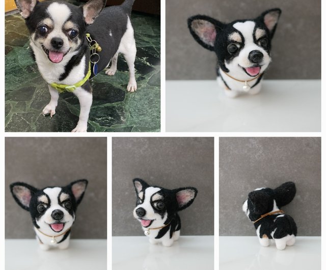 送料無料】台湾 チワワのオーダーメイド羊毛フェルト ペットオーダー