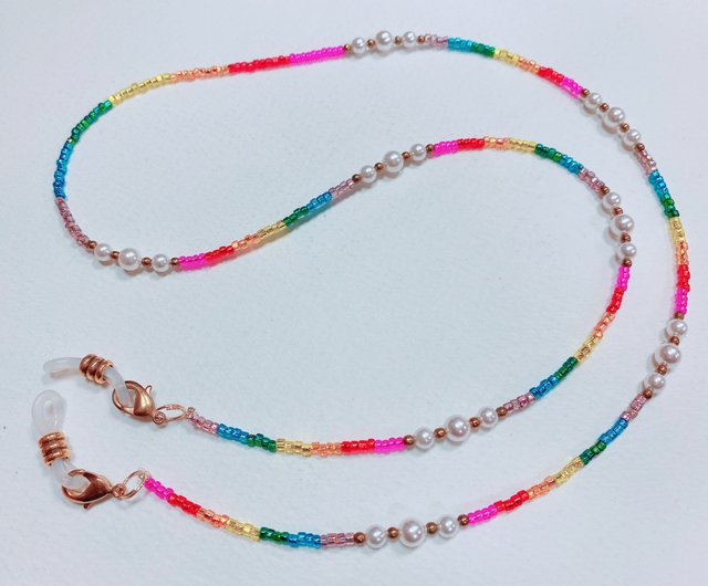 台湾 素晴らしい作品 カラフルでカラフルな手作りマスクチェーン