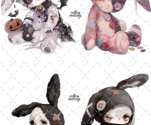 original sticker no.D40 // 人物ステッカー オリジナルステッカー