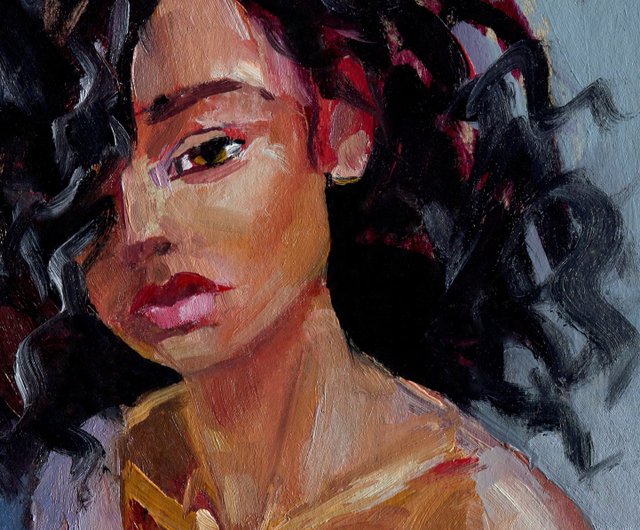 ベラルーシ セクシーな女性オリジナル油絵女性のボディペインティング