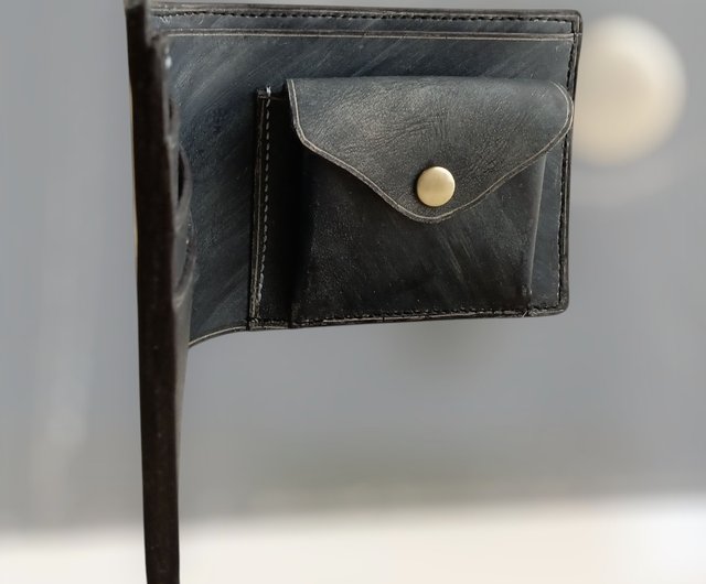 送料無料 30%OFF】本革 藍染め チェック デニム ダメージ加工 手縫い