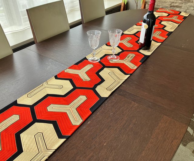 西陣織 着物 帯 テーブルランナー NTR001 Japanese style by C