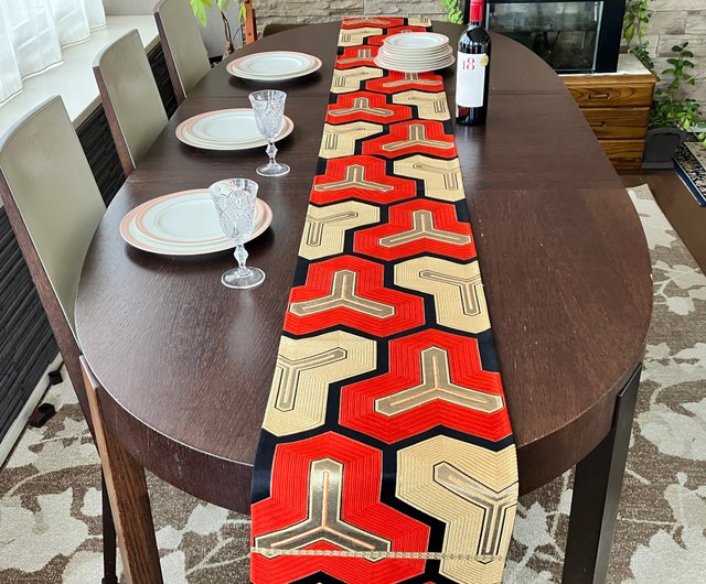 西陣織 着物 帯 テーブルランナー NTR001 Japanese style by C