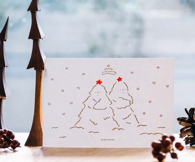 台湾 WHOSMiNG クリスマスカード - SNOWMAN WHOSMiNG - Pinkoi