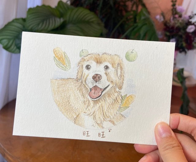 台湾 【絵画のようなかわいい色鉛筆】イラスト/オーダーメイドギフト