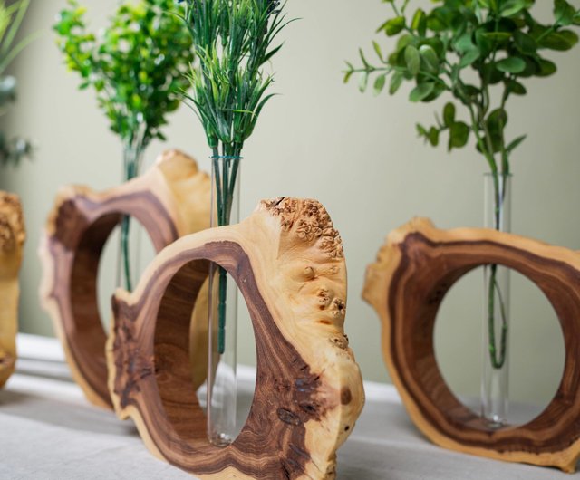 カザフスタン ユニークな手作り花瓶流木アート/ニレの環境に優しい木製