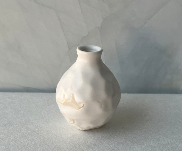台湾 花入 花瓶 陶芸 陶器 ツーもち-陶磁器 - Pinkoi