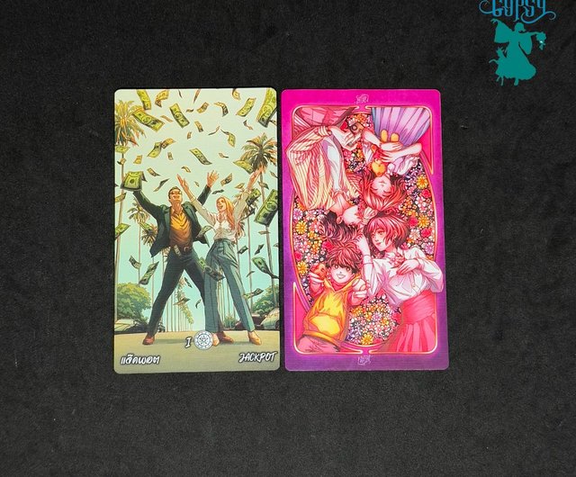 タイ 本物のタロットカード 「Lucky in Love Tarot」 タイ・英語の